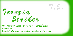 terezia striker business card